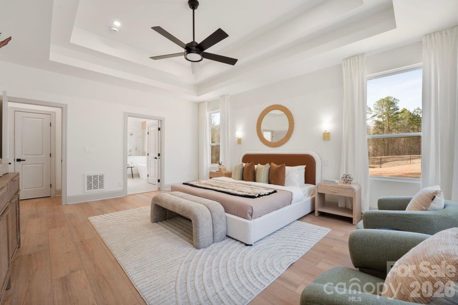 Furnished interior view inside a new home in , Mint Hill (Image 33).