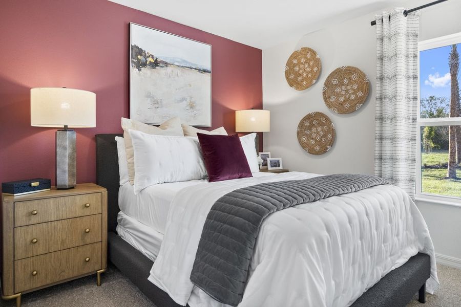 Spacious secondary bedrooms