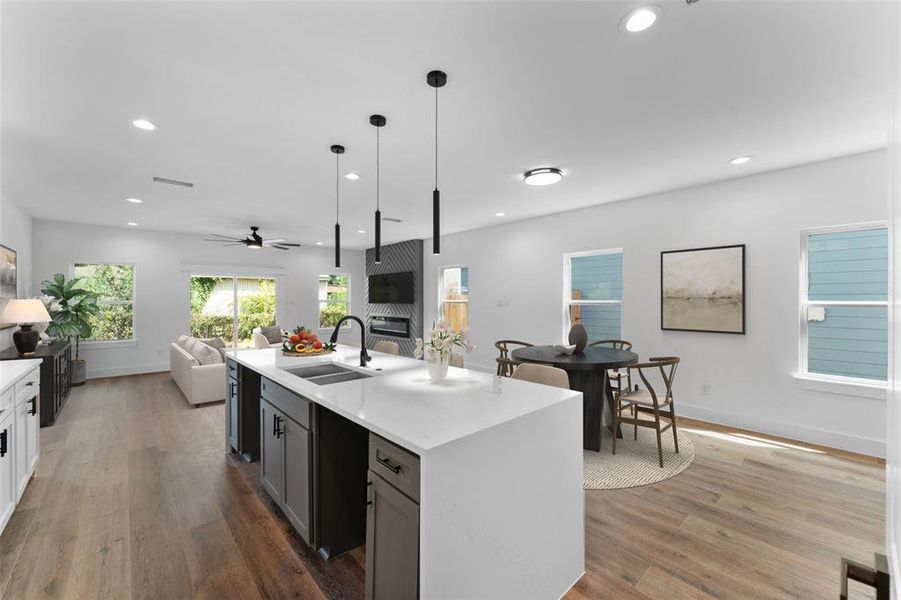 Furnished interior view inside a new home in , Dallas (Image 4). Furnished interior view inside a new home in , Dallas (Image 4).