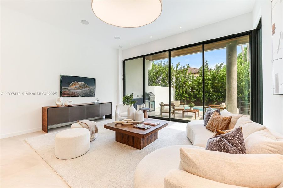 Furnished interior view inside a new home in , Miami (Image 6). Furnished interior view inside a new home in , Miami (Image 6).