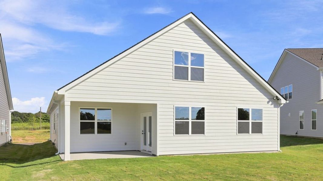 Exterior details and patio area of a home in Williams Ridge, Woodruff (Image 22).