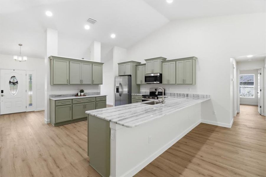 Furnished interior view inside a new home in , Weeki Wachee (Image 10).