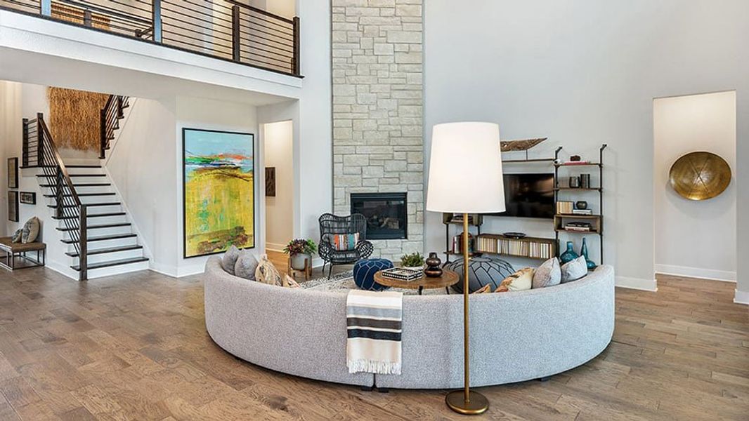 Furnished interior view inside a new home in Travisso, Leander (Image 14).