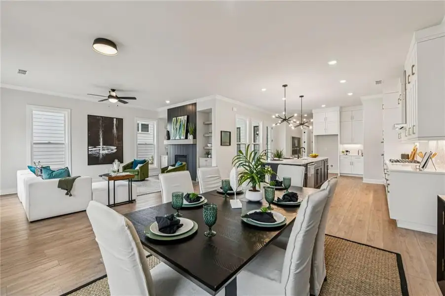 Furnished interior view inside a new home in Promenade at Sawnee Village, Cumming (Image 14).