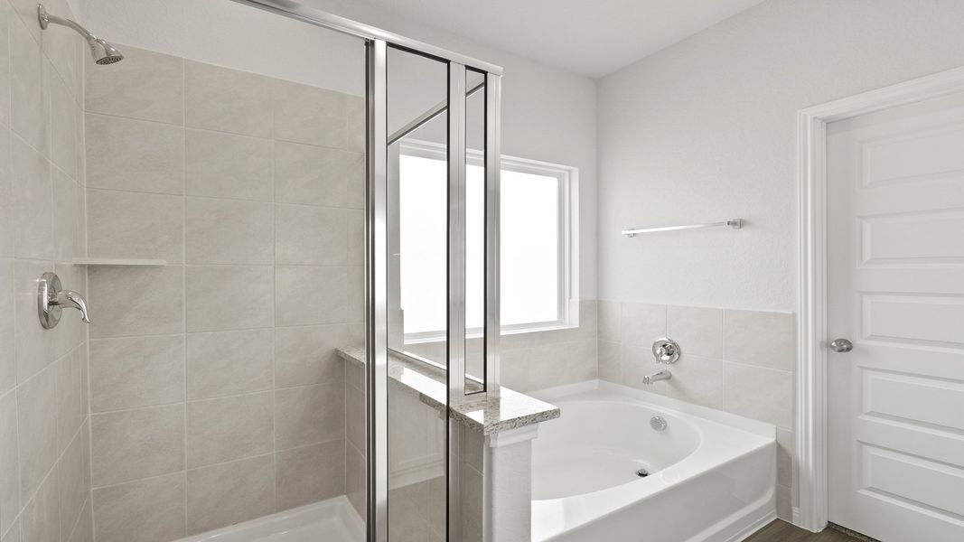 Furnished interior view inside a new home in Hunters Ranch, San Antonio (Image 9). Furnished interior view inside a new home in Hunters Ranch, San Antonio (Image 9).