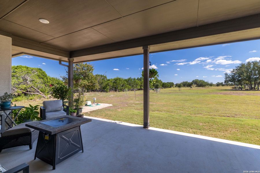 Exterior details and patio area of a home in , Bandera (Image 24).