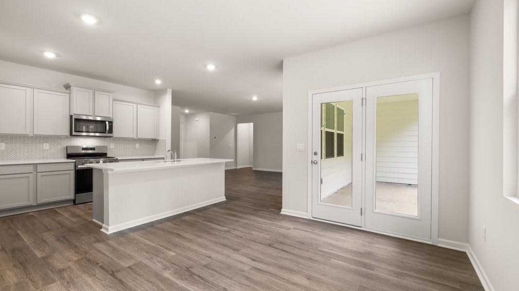 Furnished interior view inside a new home in Preserve at Dove Creek, Statham (Image 11).