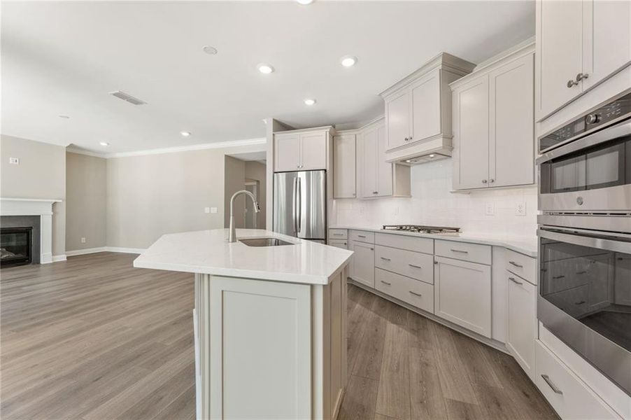 Furnished interior view inside a new home in The Courtyards at Redbud Lane, Canton (Image 4).