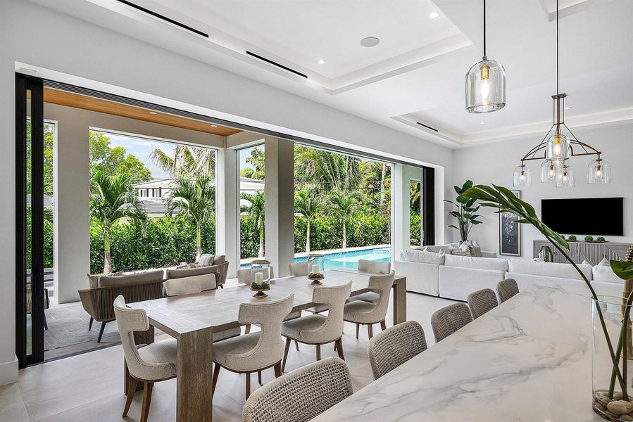 Indoor/Outdoor living and dining Indoor/Outdoor living and dining