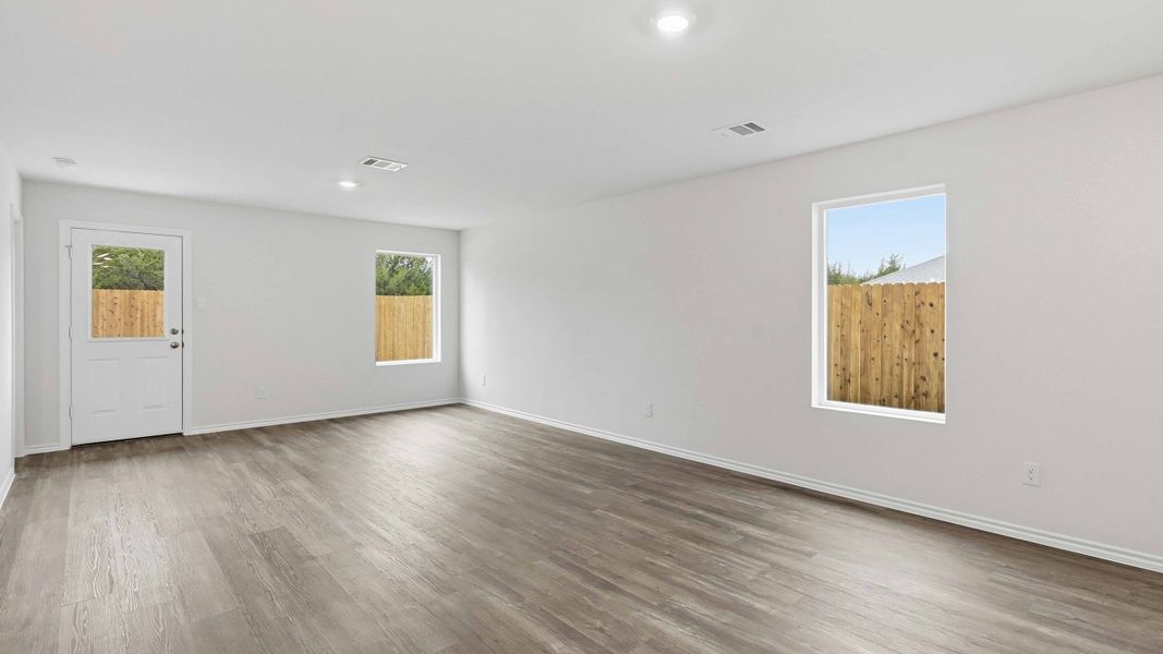Representative unfurnished interior of a home built from the Barton by D.R. Horton in Maplewood Meadows, Forney (Image 9).