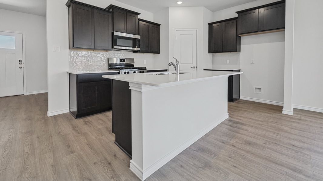 Furnished interior view inside a new home in Silverado, Aubrey (Image 3).