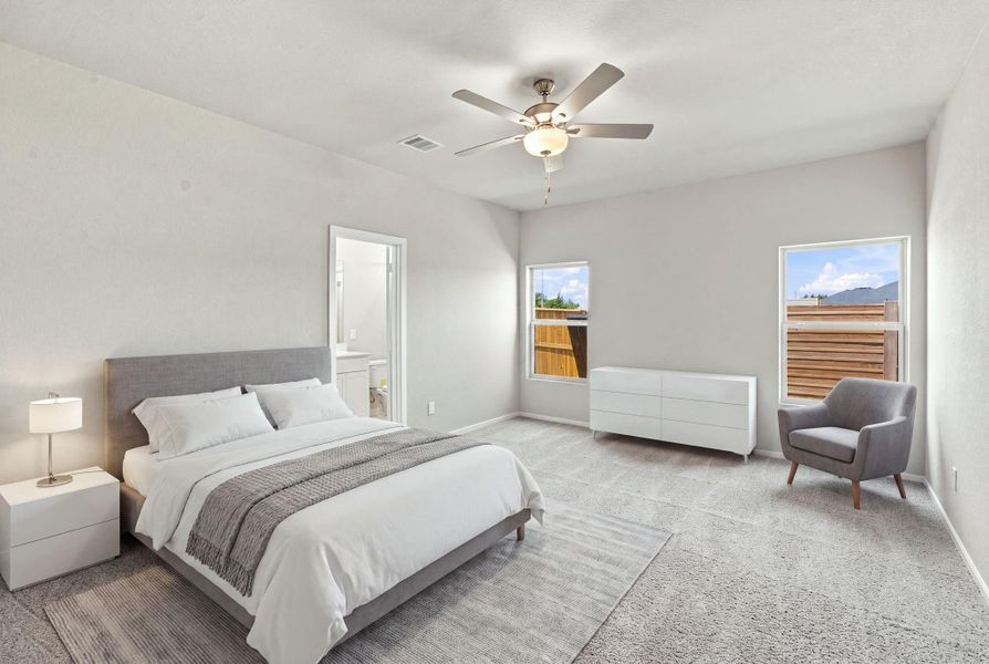 Furnished interior view inside a new home in Laurel Landing, Alvin (Image 10).