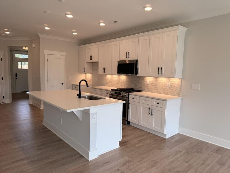 Furnished interior view inside a new home in Blythe Mill Townhomes, Waxhaw (Image 5).