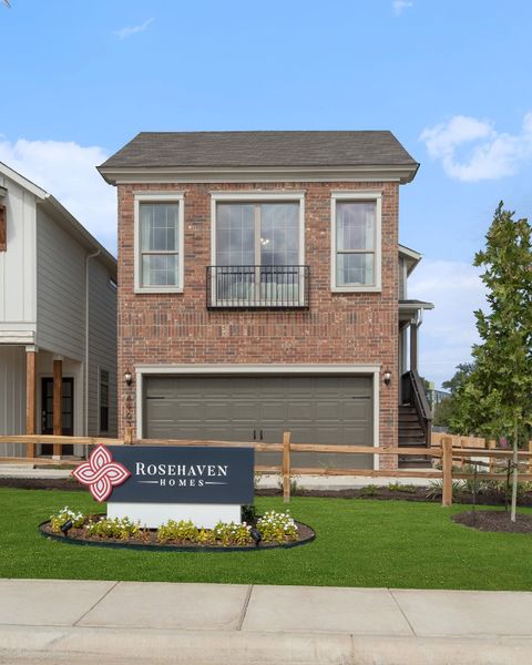 Representative exterior photo of a completed home built from the The Langdon by Rosehaven Homes in Magnolia Village, San Antonio, TX (Image 1).