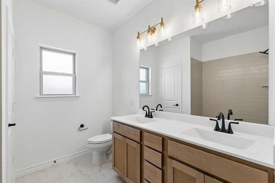 Furnished interior view inside a new home in Cambridge Manor, North Richland Hills (Image 14).