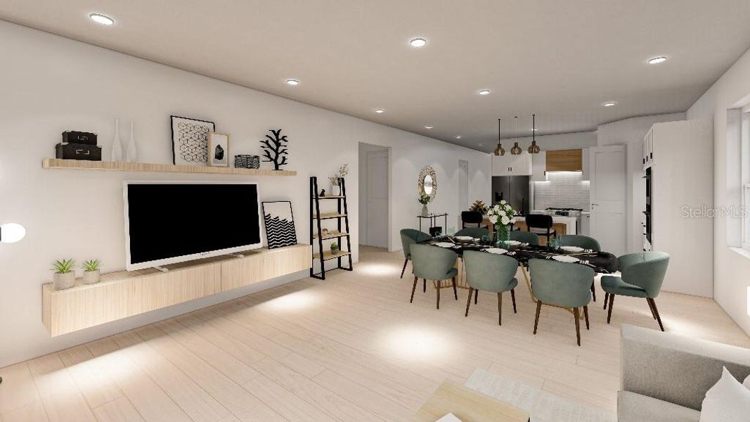 Furnished interior view inside a new home in , Tampa (Image 10).