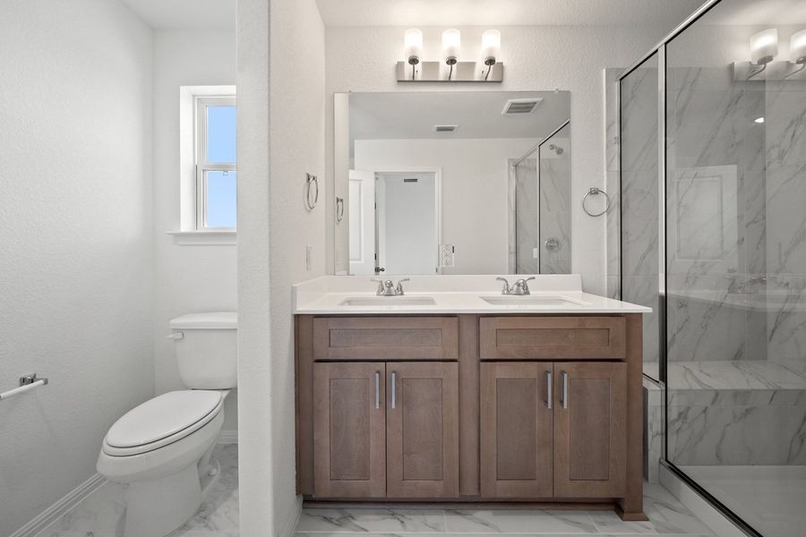 Furnished interior view inside a new home in Porter Country, Buda (Image 15). Furnished interior view inside a new home in Porter Country, Buda (Image 15).