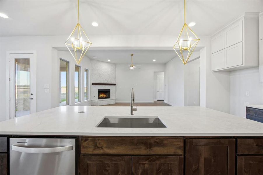 Furnished interior view inside a new home in Levante - 1 Acre Lots, Waxahachie (Image 15).