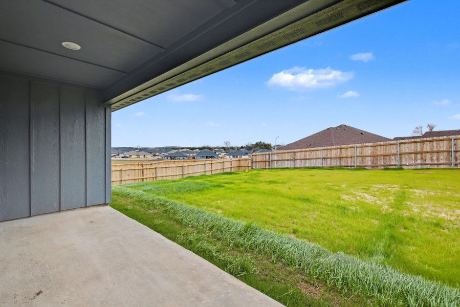 Exterior details and patio area of a home in , Burnet (Image 19).