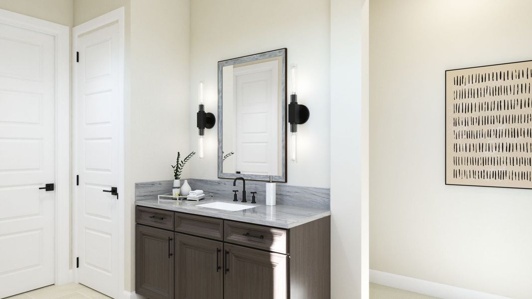 Representative furnished interior of a home built from the 2 by Trumark Homes in Festival at RainDance, Windsor (Image 20).