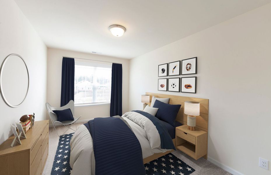 Representative furnished interior of a home built from the Badin by Pulte Homes in Parkside Crossing, Charlotte (Image 127).