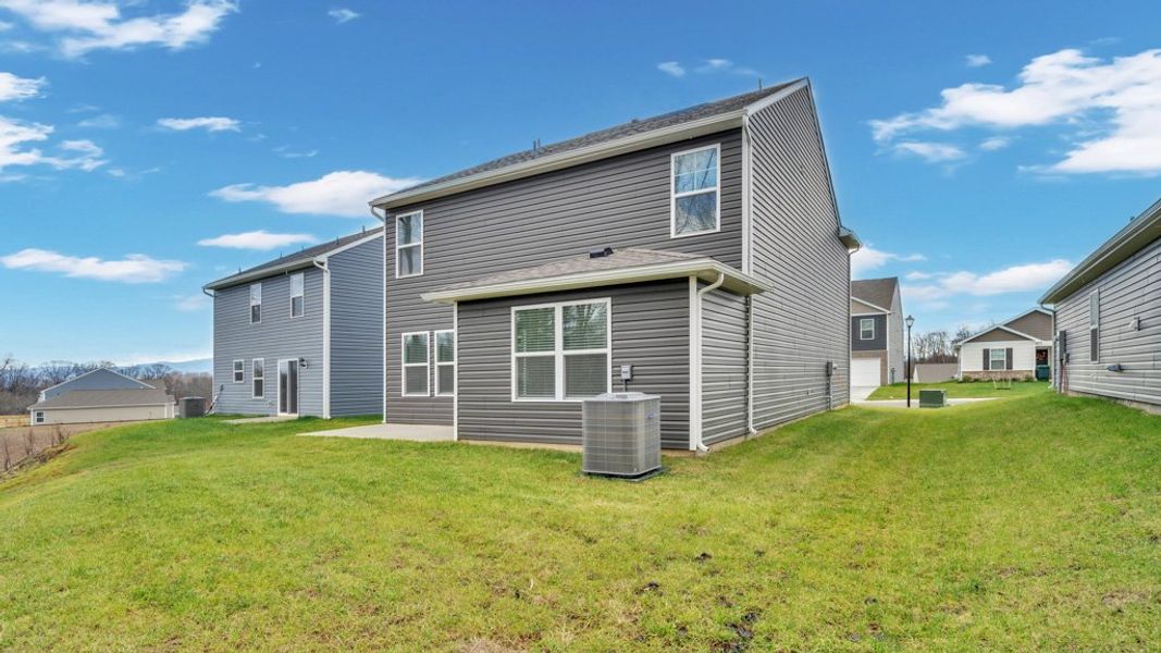 Exterior details and patio area of a home in Johnson Farms, Greeneville (Image 4). Exterior details and patio area of a home in Johnson Farms, Greeneville (Image 4).