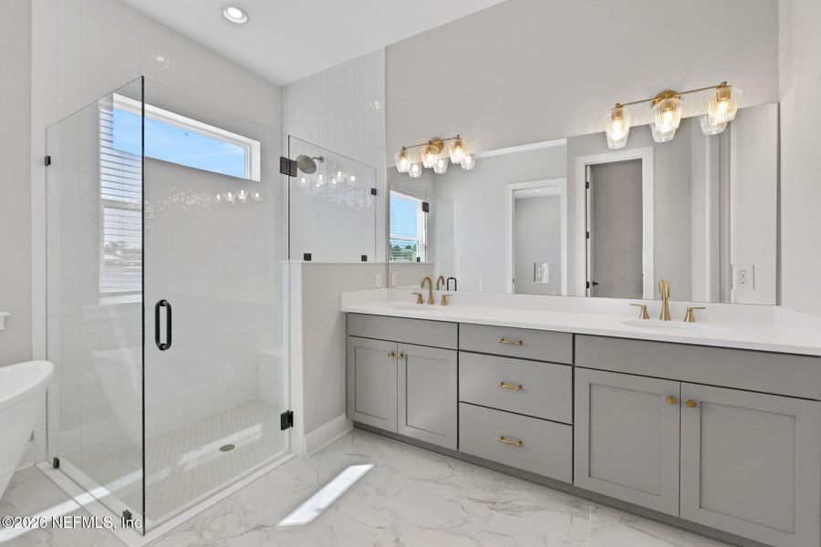 Furnished interior view inside a new home in , Ponte Vedra (Image 17). Furnished interior view inside a new home in , Ponte Vedra (Image 17).