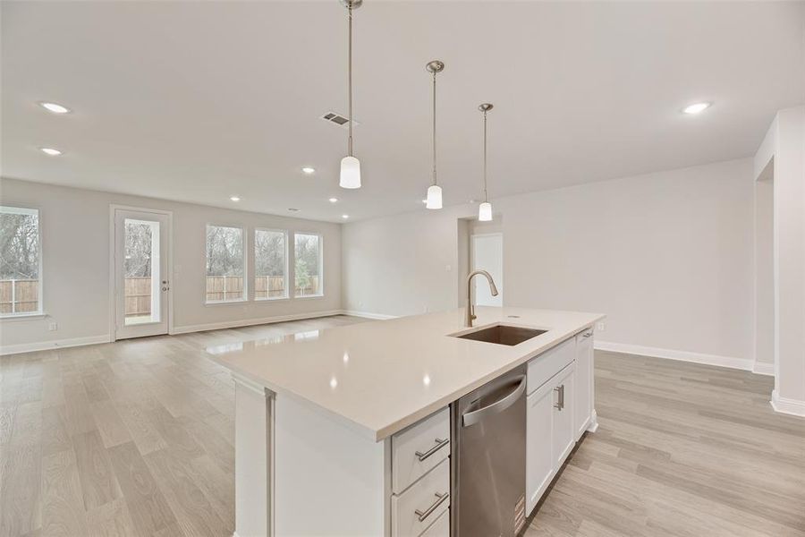 Furnished interior view inside a new home in Creekside of Crowley, Crowley (Image 9).