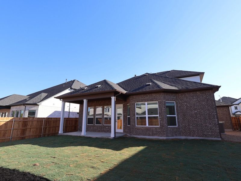 Exterior details and patio area of a home in Barksdale, Leander (Image 4). Exterior details and patio area of a home in Barksdale, Leander (Image 4).