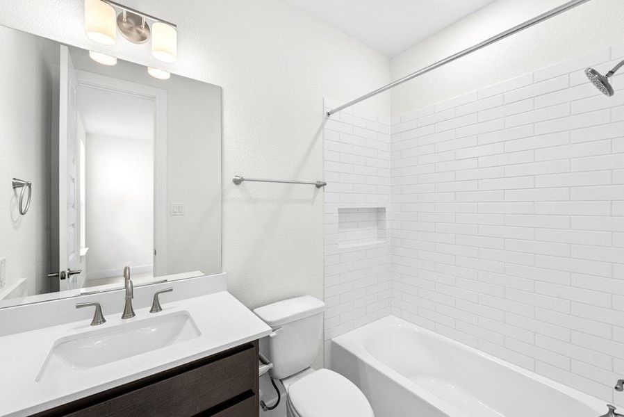 Furnished interior view inside a new home in Santa Rita Ranch, Liberty Hill (Image 9).