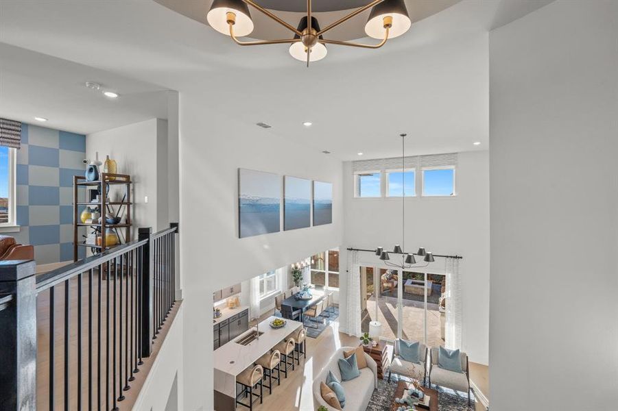 Furnished interior view inside a new home in East Village - Classic Series, Frisco (Image 21).