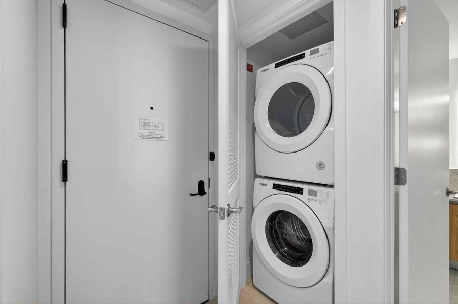 Laundry closet