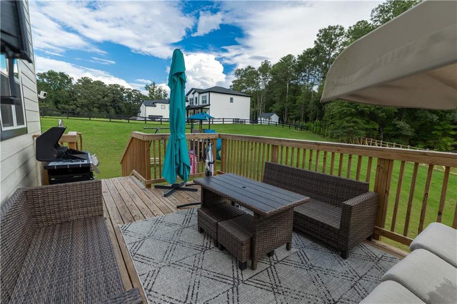 Exterior details and patio area of a home in , Snellville (Image 4). Exterior details and patio area of a home in , Snellville (Image 4).