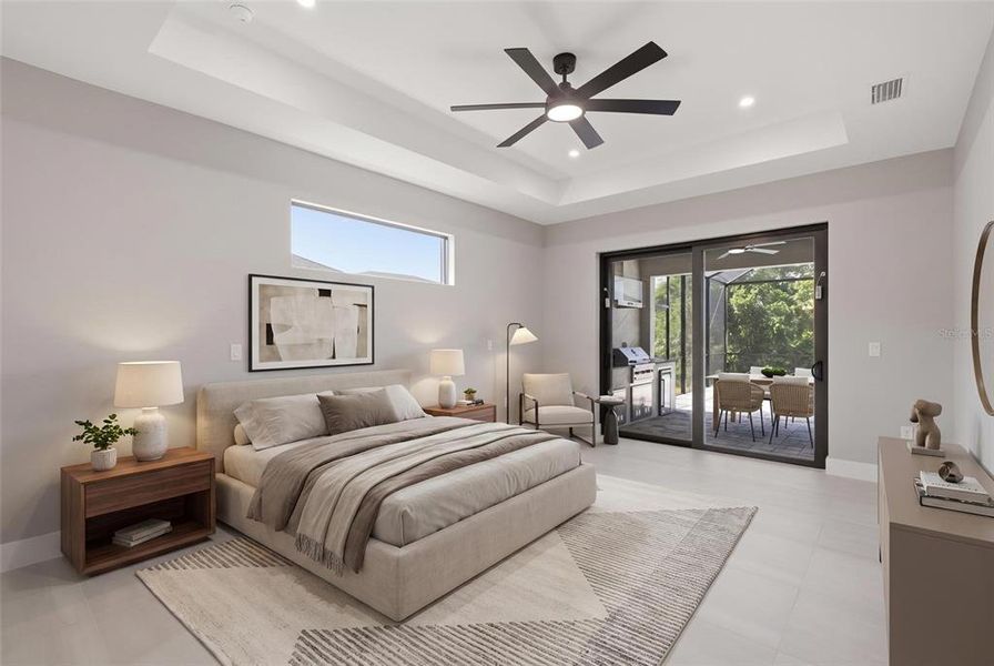 Furnished interior view inside a new home in , Cape Coral (Image 18).