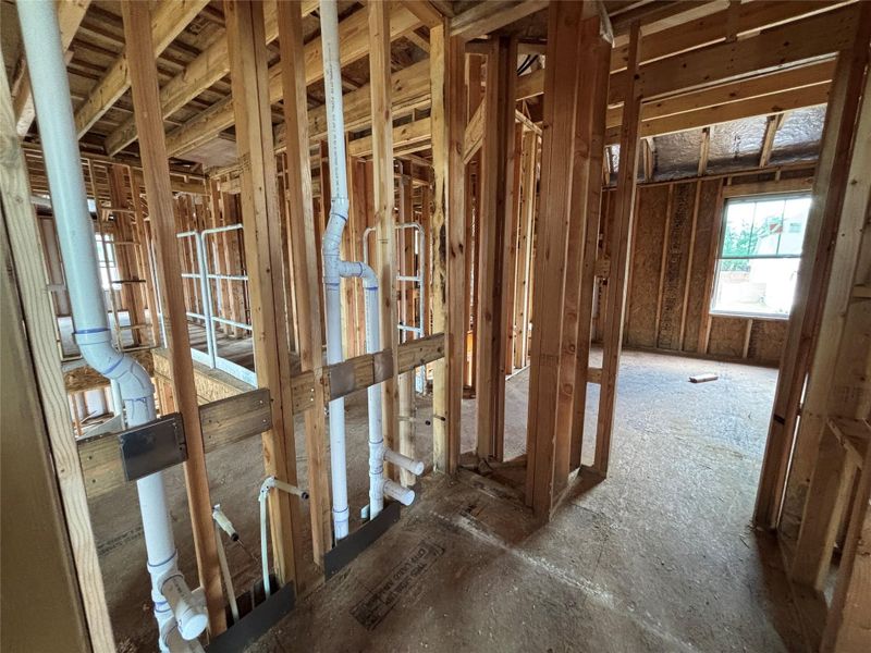 In-progress construction of a new home in Provence 70s, Austin, TX (Image 18). In-progress construction of a new home in Provence 70s, Austin, TX (Image 18).