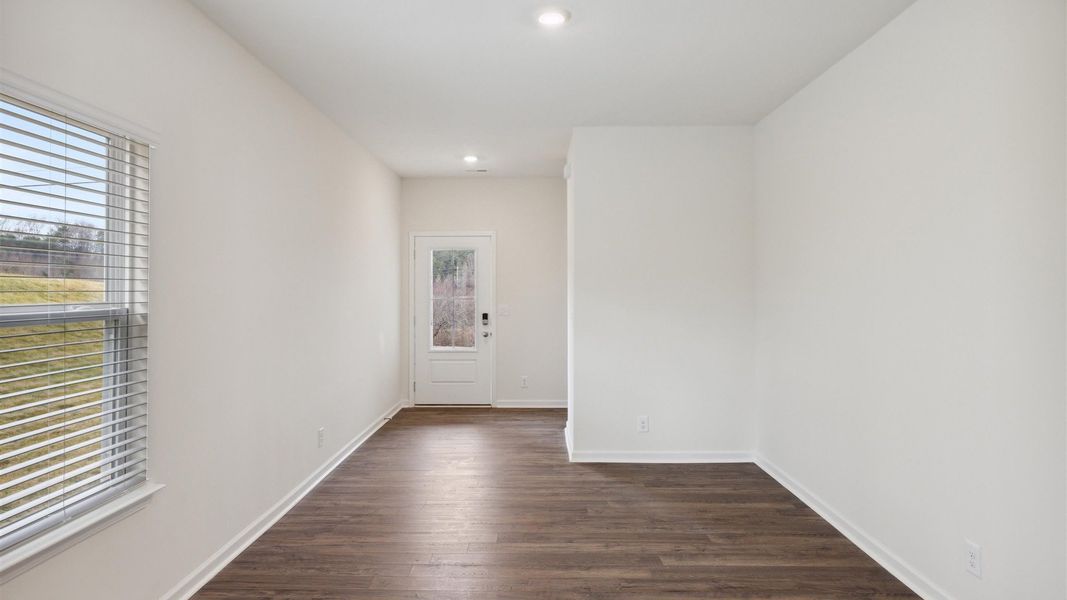 Representative unfurnished interior of a home built from the Allex by D.R. Horton in Fieldcrest Acres, Blountville (Image 11). Representative unfurnished interior of a home built from the Allex by D.R. Horton in Fieldcrest Acres, Blountville (Image 11).