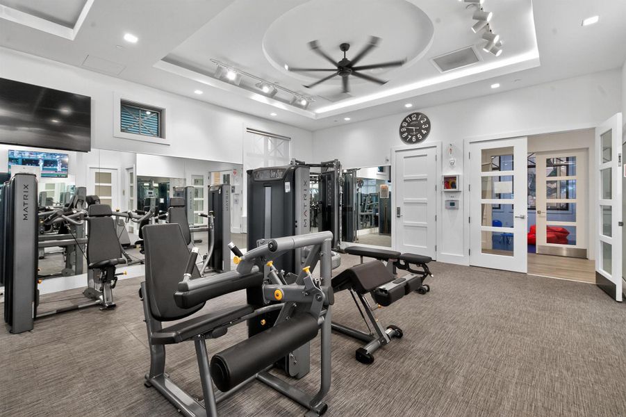 Furnished interior view inside a new home in , Palm Beach Gardens (Image 32).