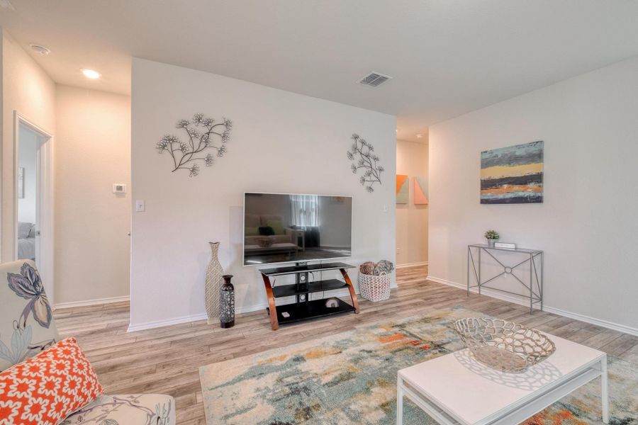 Furnished interior view inside a new home in , Buda (Image 11). Furnished interior view inside a new home in , Buda (Image 11).