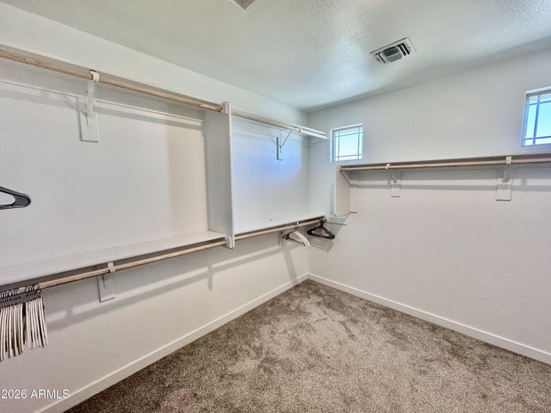 Generous Walk In Closet