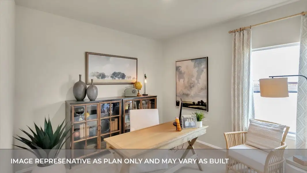 Furnished interior view inside a new home in Trails at Wildhorse, Austin (Image 4).