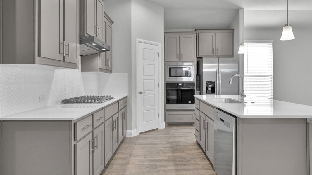 Furnished interior view inside a new home in Eagle Creek, Denton (Image 7).