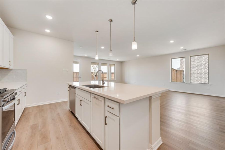 Furnished interior view inside a new home in Spiritas Ranch, Little Elm (Image 10). Furnished interior view inside a new home in Spiritas Ranch, Little Elm (Image 10).