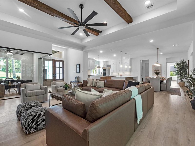 Furnished interior view inside a new home in , Plantersville (Image 7).