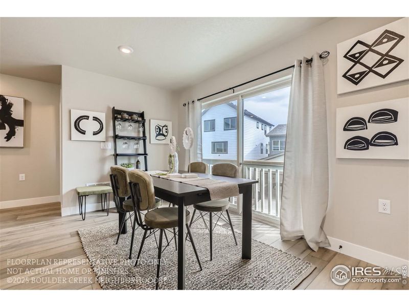 Furnished interior view inside a new home in Baseline, Broomfield (Image 38).