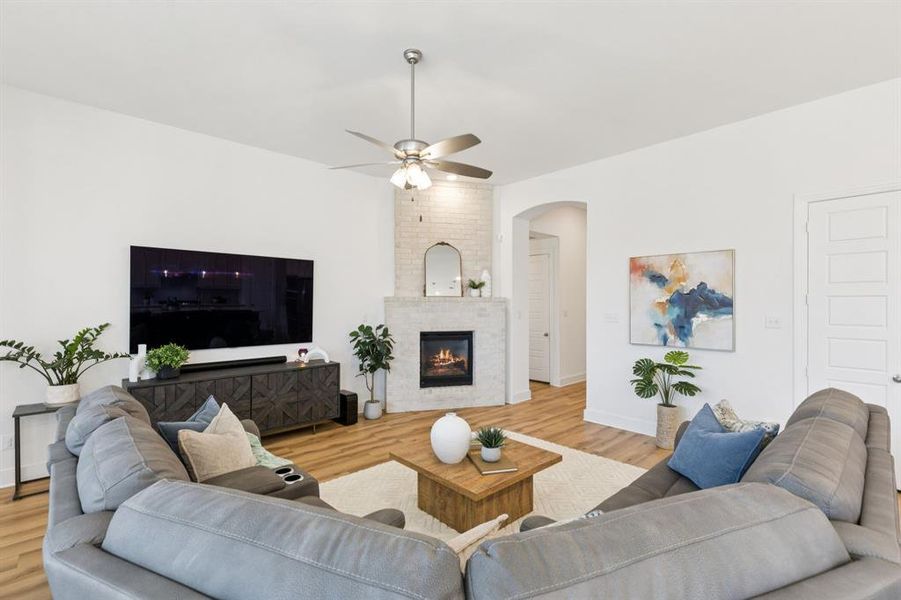 Furnished interior view inside a new home in , Forney (Image 14). Furnished interior view inside a new home in , Forney (Image 14).