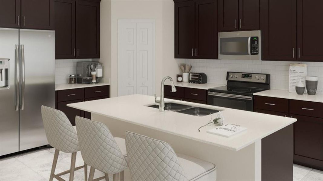 Furnished interior view inside a new home in Knightsbridge, Kissimmee (Image 7). Furnished interior view inside a new home in Knightsbridge, Kissimmee (Image 7).