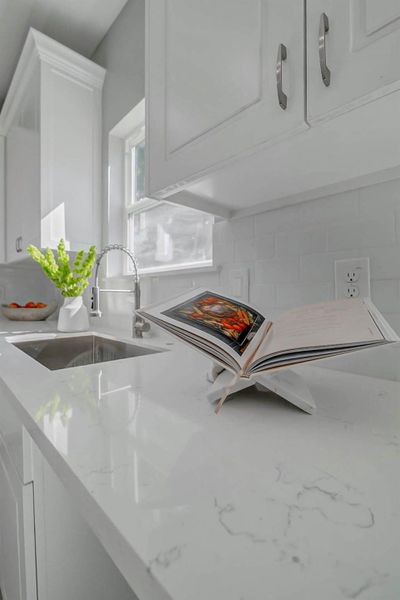Close-up of interior finishes inside a home in , Houston (Image 9).