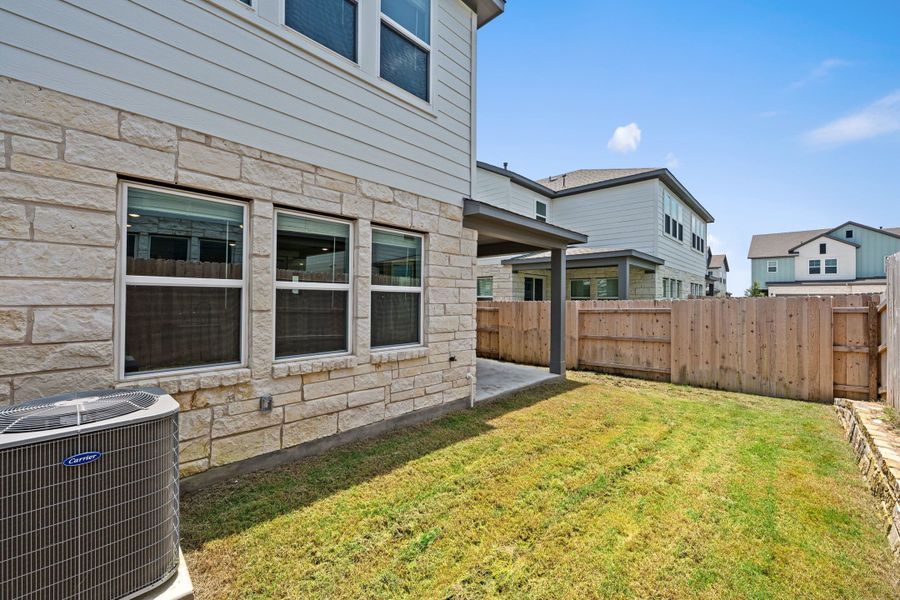 Exterior details and patio area of a home in Park Central, Georgetown (Image 24). Exterior details and patio area of a home in Park Central, Georgetown (Image 24).