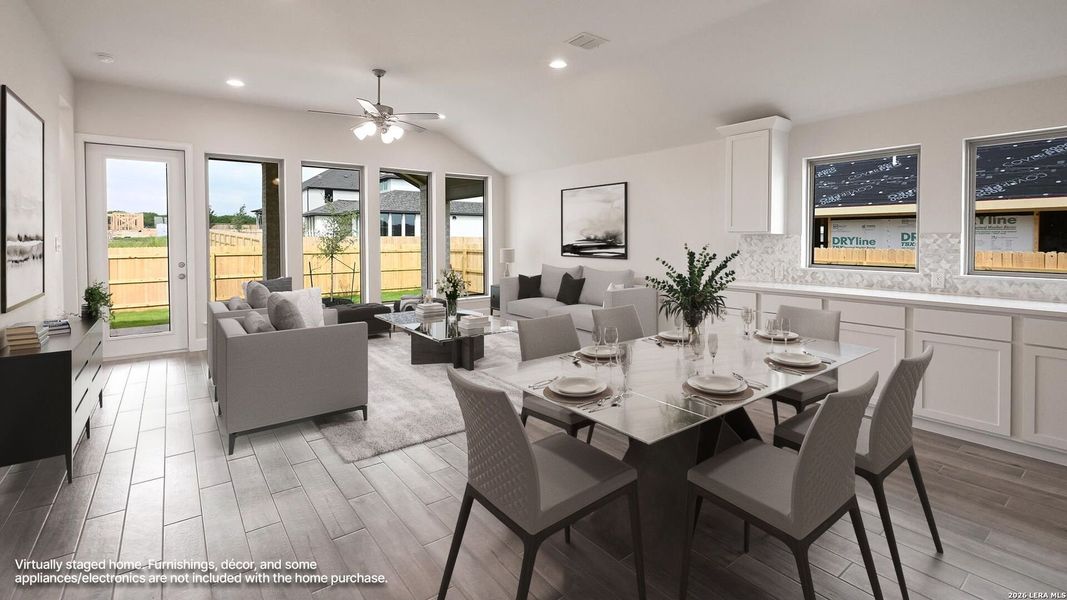 Furnished interior view inside a new home in The Parklands, Schertz (Image 12).