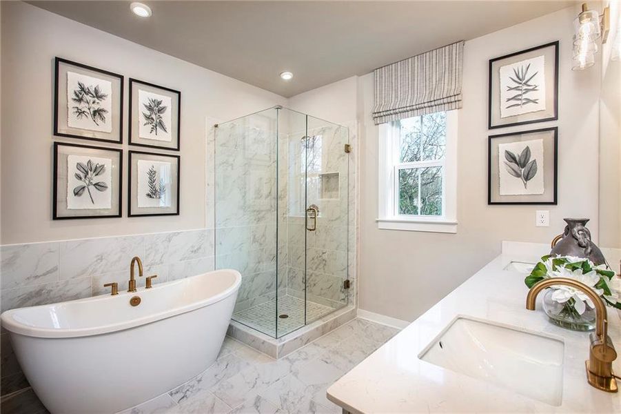 Furnished interior view inside a new home in The Groves at Myrtle: Myrtle Street, Roswell (Image 19).